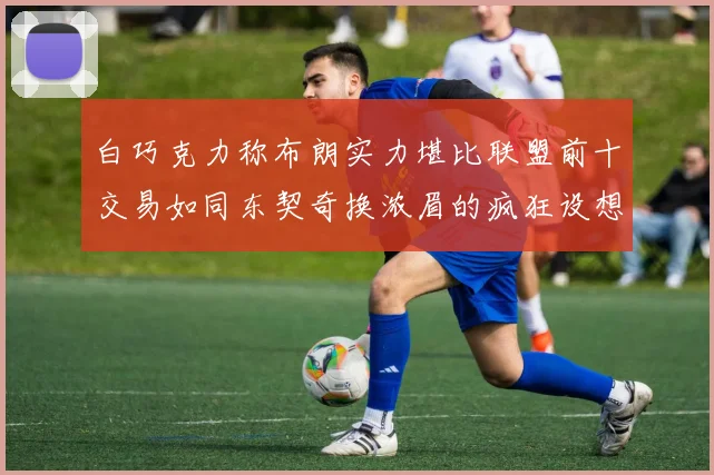 白巧克力称布朗实力堪比联盟前十交易如同东契奇换浓眉的疯狂设想